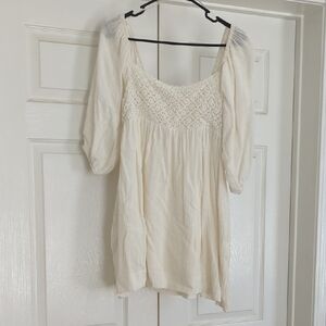 Cream White Dress